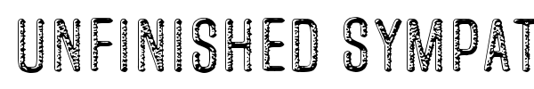 Unfinished Sympathy font preview